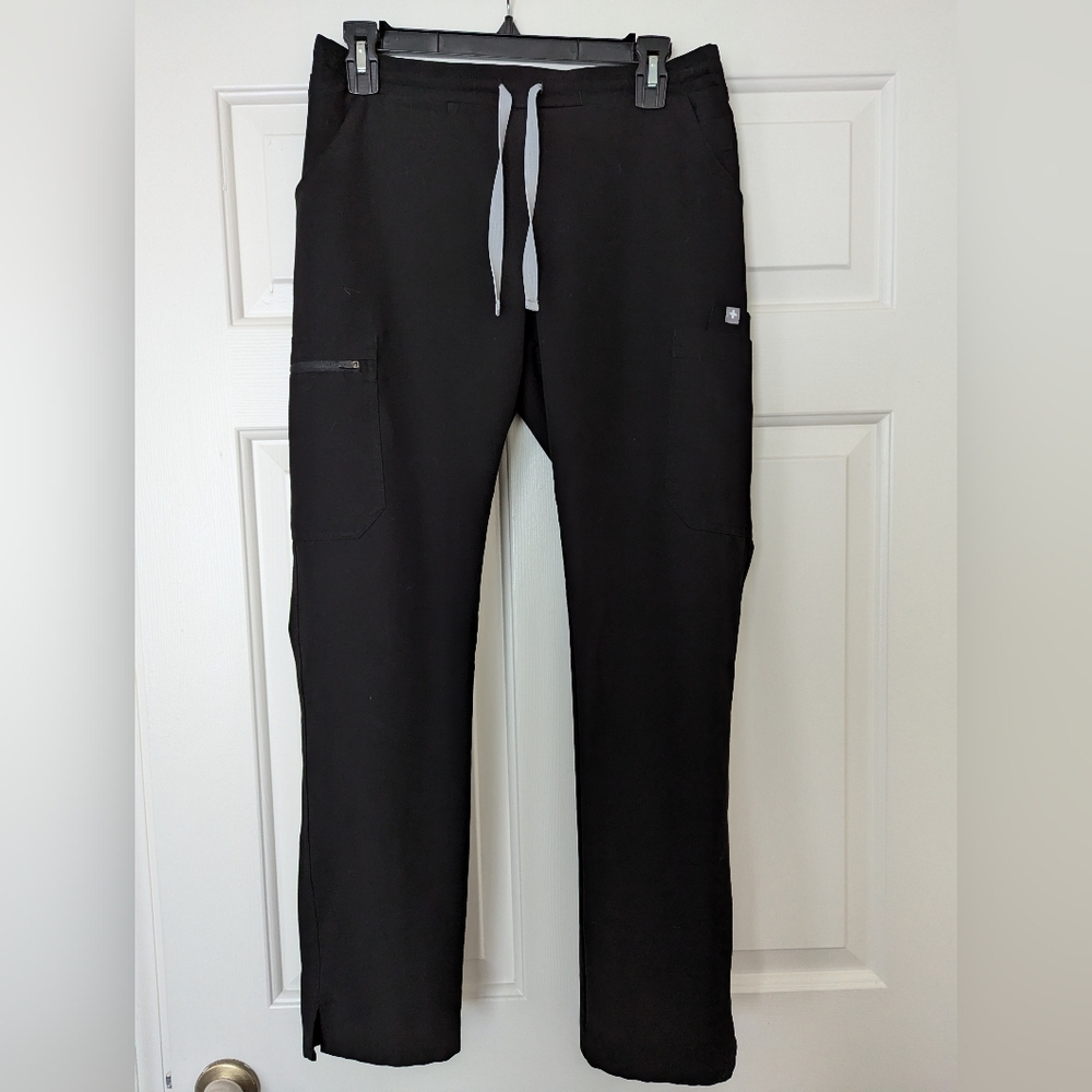 FIGS Yola Small Black Skinny Scrub Pants